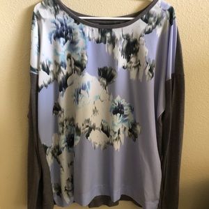Apt. 9 Multi Colored Long Sleeve Blouse.